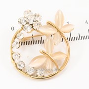 Брошь “Стрекоза на круге из страз“, (3 см) 222043(1) фото