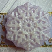 Новогоднее мыло "Снежинка", 75 гр.Цвет и запах в ассортименте