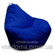 Синее кресло-мешок груша 120*90 см из ткани Оксфорд фотография