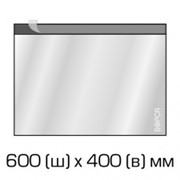 Курьерский полиэтиленовый пакет 600х400 мм. + 40 мм.(клапан) 500 шт фотография