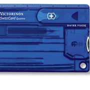 Мультитул швейцарская карточка Victorinox SwissCard Quattro 0.7222.T2, синий