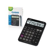 Калькулятор настольный CASIO DJ-120DPLUS-W (192х144мм), 12 разрядов, двойное питание, черный фотография