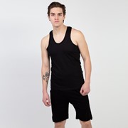 Майка мужская, цвет чёрный, размер 56 фото