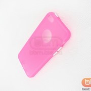 Накладка iPhone 5C LF SZLF (пластик прозрачный) малиновый 72003f фотография