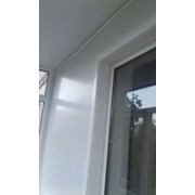 Обшивка балконной стены с установкой откосов  фото