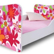 Кровать детская "kolorowe kwiatki" №3