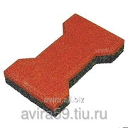 Резиновое покрытие для площадок Брусчатка Катушка, 20 мм