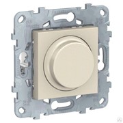 Светорегулятор Wiser UNICA NEW LED поворотно-нажимной универсальный 7-200Вт бежевый 9501148 фото