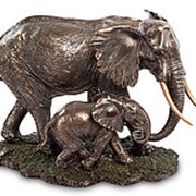 Скульптура Слон со слоненком 42х27,5х23см. арт.WS-772 Veronese