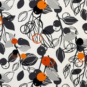 Декоративная ткань "Majken Orange" от интернет-магазина "Kreska"