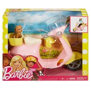 Скутер Mattel Барби с щенком и шлемом (FRP56) фотография