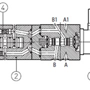 Модульные клапаны быстро/медленно типа DHQ и DKQ электромагнитное и гидроуправление