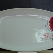 Блюдо овальное Роза 30,5 см фотография