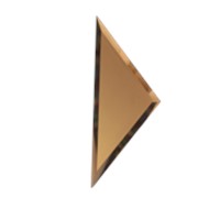 Зеркальная матовая бронзовая плитка “ПОЛУРОМБ“ с фацетом 10 мм (150x510мм) фотография