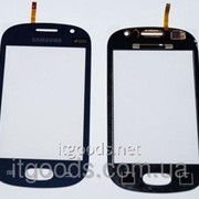 Тачскрин оригинальный сенсор (сенсорное стекло) для Samsung Galaxy Fame S6810 S6812 (темно-синий, самоклейка) 2602 фото