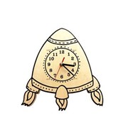 Часы-конструктор деревянные - Ракета раскраска