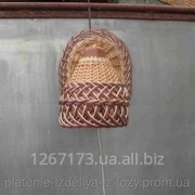 Плетеный из лозы Абажур фото