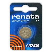 Батарейка CR2430 3В литиевая Renata 285mAh