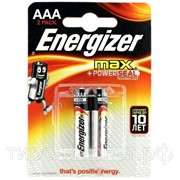 Батарейка Energizer MAX E92/AAA BP2 RU 2шт. /12/ фото
