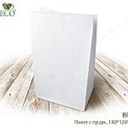 Пакет с пр. дн., 180*120*290 мм, белый,700шт(бумага) - бумажные крафт пакеты