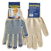 Перчатки “MasterOK“ трикотажные с ПВХ точкой W10-17 фото