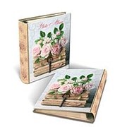 Фотоальбом Феникс "Книги и розы", обложка картон, 50 картон. листов с клеевым покрытием, 44863