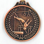 Медаль Спортивная Гимнастика бронза фото