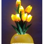 Светильник тюльпан 40 см пластик желтый