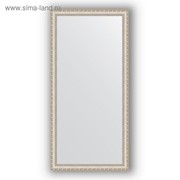 Зеркало в багетной раме - версаль серебро 64 мм, 75 х 155 см, Evoform фото