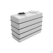 Емкость ЭкоПром K 3000л в обрешетке белая резьбовая крышка фото