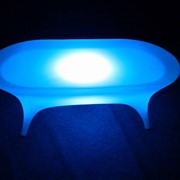 LED пластиковый плоский стол для чая