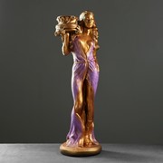 Фигура - подставка “Восточная красавица“ 30х27х90см бронза МИКС фото