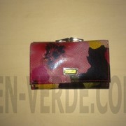 Яркий замшевый кошелек в три сложения Elegant 309 фото