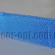 Сетка синяя с люрексом для бантов и декораций 8см/25ярд 570576