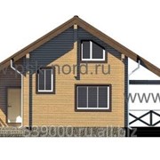 Дом из профилированного бруса, сосна,ель. Модель Норд-83 фото