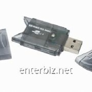 Кардридер Gembird FD2-SD-1 серый USB, код 44746