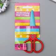 Ножницы рельефные пластик “Цветные“ МИКС 12,5х6 см фото