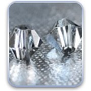 1501 Хрустальные бусины биконус Asfour Crystal, Satin, mm 4, упаковка 720 шт)