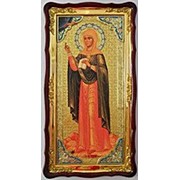 Икона с багетом храмовая большая Наталия, Святая мученица, рост, в фигурном киоте 61х112 фотография