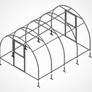 Теплицы 4м(1) из трубы 20х40, Доставка, Акция фотография