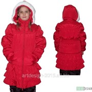 Пальто зимнее на девочку от 116 до 146 (Мальвина) фото