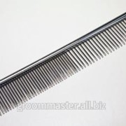 Расческа Percell металлическая, комбинированная, частая, 19 см, (66 зубов). фото