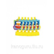 Шары, свечи, товары для праздника, мыльные пузыри Весёлая затея Язык-гудок “Торт Birthday“ 6 шт. фотография