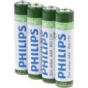 Батарейки Philips R3 R6 R20