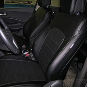 Чехлы Hyundai Santa Fe III 13 черный эко-кожа Оригинал фотография