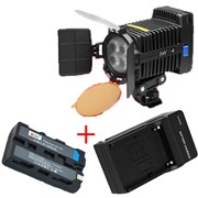 Светодиодный накамерный видео свет F&V R-4 + батарея + зарядное устройство