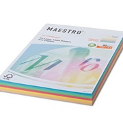 Бумага MAESTRO color А4, 80 г/м2, 250 л. (5 цв. x 50 л.), цветная пастель фото
