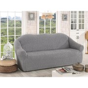 Чехол для трёхместного дивана Karna, без юбки, цвет серый фото