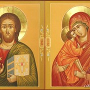 Венчальная икона Донская Пресвятая Богородица и Иисус Вседержитель