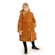 Пальто для девочки из велюра М 406 фото